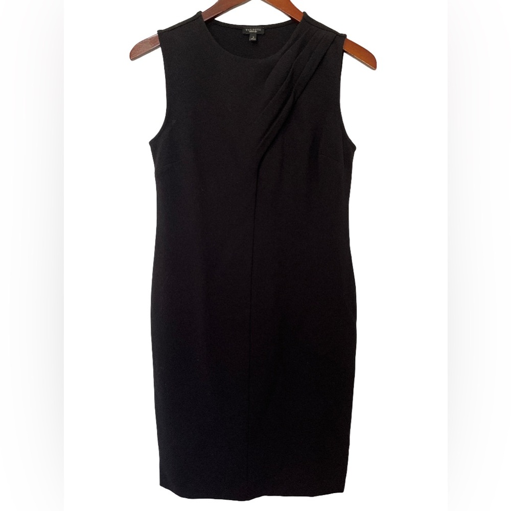 Talbots Women's Size 6 Black Sleeveless Pencil Dress Work Career Sheath